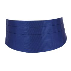 Ceinture Smoking en soie, Bleu royal, Tony & Paul