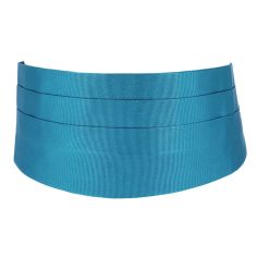 Ceinture Smoking en soie, cobalto Tony & Paul