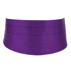 Ceinture Smoking en soie, Mauve Mammola Tony & Paul