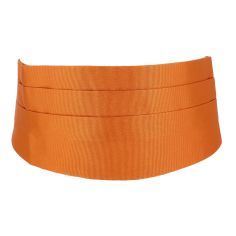 Ceinture Smoking en soie, Orange Rame, Tony & Paul