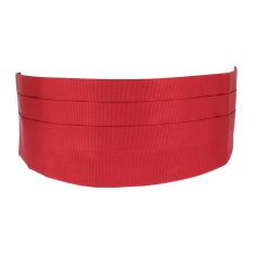 Ceinture Smoking en soie, Rouge Sangue Tony & Paul