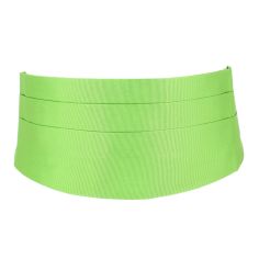 Ceinture Smoking en soie, Vert Cedro Tony & Paul