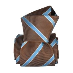 Cravate Segni Disegni Luxe, Faite main, Ekinos Taupe Segni et Disegni