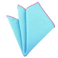 Pochette Brighton coton Bleu lagon Clj Charles Le Jeune