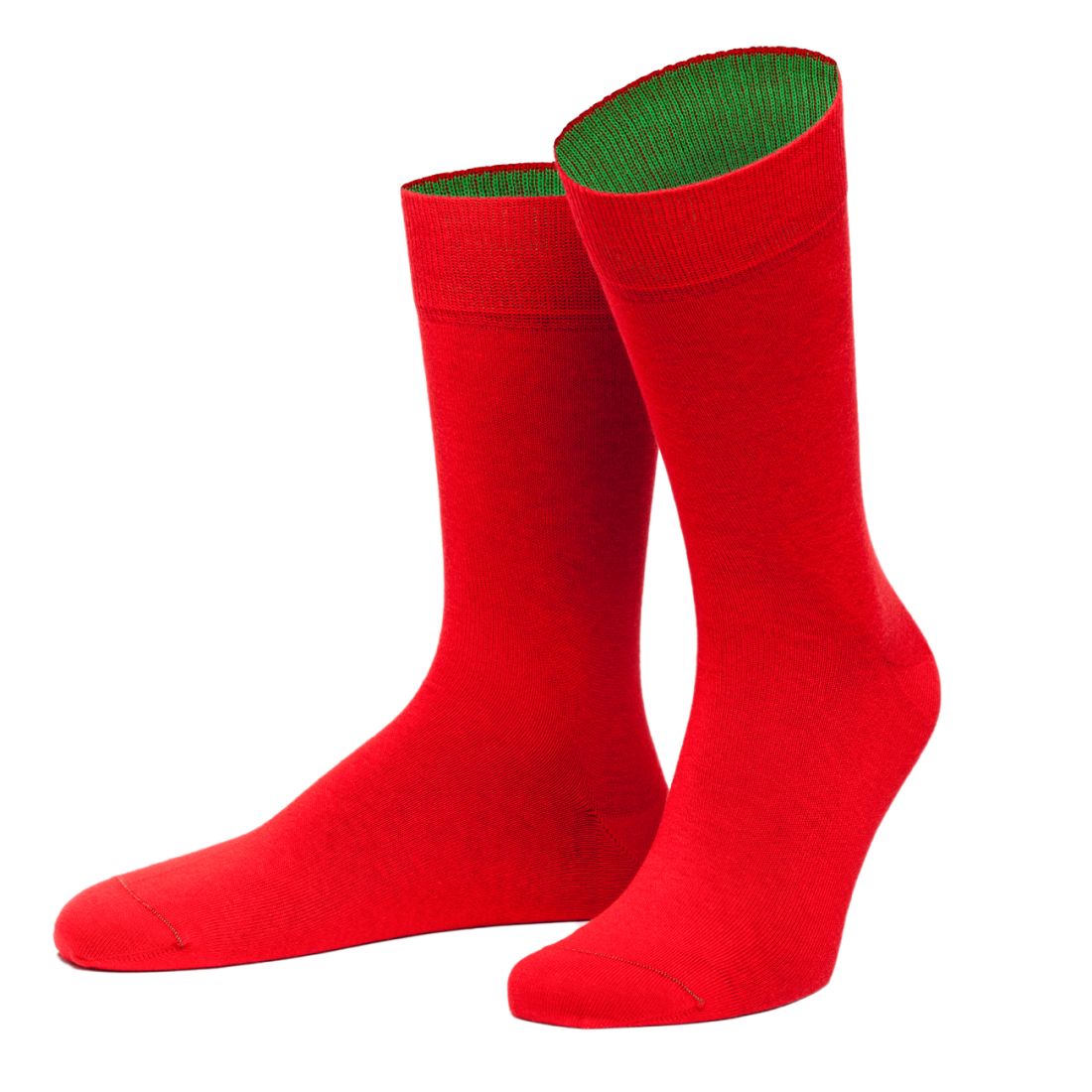 Chaussettes Navarra rouge et vert. Von Jungfield Von Jungfeld