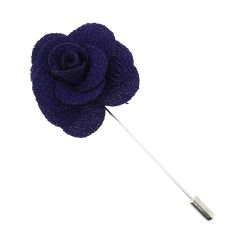 Boutonnière violet foncé, Rose sauvage Cravate Avenue Signature 2