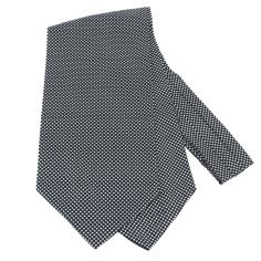 Foulard Ascot, Le britannique, étoiles sur noir Clj Charles Le Jeune 2