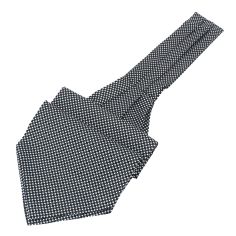 Foulard Ascot, Le britannique, étoiles sur noir Clj Charles Le Jeune