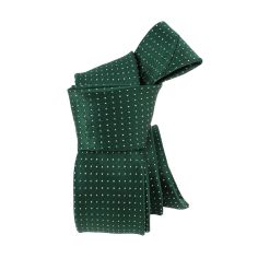 Cravate microfibre Business, pois verts Clj Charles Le Jeune 2