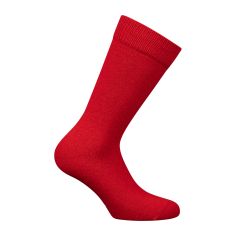 Mi-chaussette rouge unie laine et cachemire, Labonal Labonal