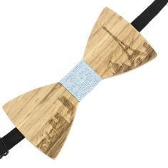 Noeud papillon en bois, Paris Bleu. Tony & Paul. Tony & Paul 2