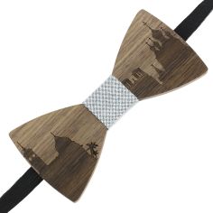 Noeud papillon en bois, Nice Bleu. Tony & Paul. Tony & Paul 2