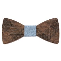 Noeud papillon en bois, Edimbourg Bleu. Tony & Paul. Tony & Paul