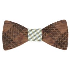 Noeud papillon en bois, Edimbourg crème. Tony & Paul. Tony & Paul