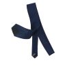 Cravate faux uni, Bleu marine et noir Clj Charles Le Jeune