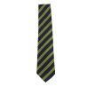 Cravate marine club, rayures dorée Clj Charles Le Jeune