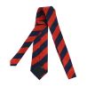 Cravate club rouge et marine Clj Charles Le Jeune