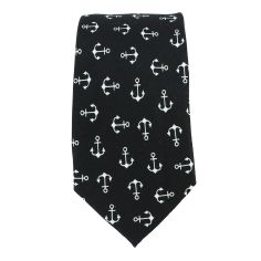 Cravate ancre noire Clj Charles Le Jeune