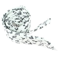 Cravate fleurs blanches Clj Charles Le Jeune 2