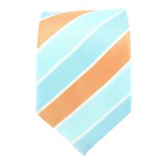 Cravate club orange et verte Clj Charles Le Jeune