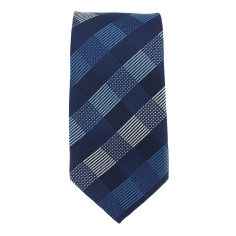 Cravate scottish Bleu marine Clj Charles Le Jeune