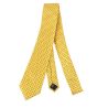 Cravate jaune à petits carreaux Clj Charles Le Jeune