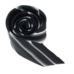 Cravate club noir et gris Clj Charles Le Jeune 2