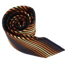 Cravate fine lignes multicolores Clj Charles Le Jeune 2