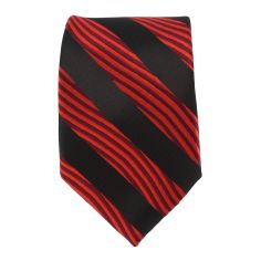 Cravate club noir et rouge Clj Charles Le Jeune