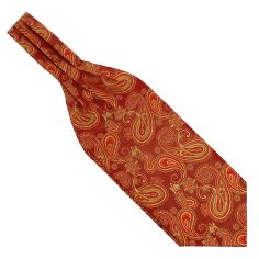 Foulard Ascot, Léonard Rouge et or Clj Charles Le Jeune