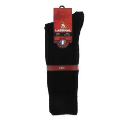 Mi-chaussette noire grosses mailles à côtes, Labonal Labonal 2