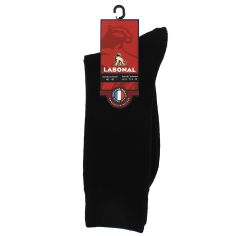 Mi-chaussette noire unie laine et cachemire, Labonal Labonal 2