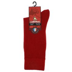 Mi-chaussette rouge unie laine et cachemire, Labonal Labonal 2