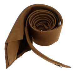 Cravate soie 6 plis, Tabacco, Faite à la main Tony & Paul