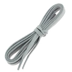 lacets plats 5mm coton, gris Cendre Les Lacets Français
