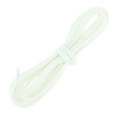 lacets plats 5mm coton, blanc pur Les Lacets Français
