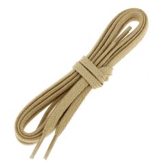 lacets plats 5mm coton, marron sable Les Lacets Français