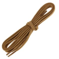 lacets plats 5mm coton, marron chameau Les Lacets Français