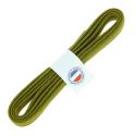 lacets plats 5mm coton, vert colibri Les Lacets Français