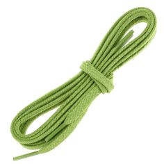 lacets plats 5mm coton, vert anis Les Lacets Français