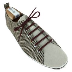 lacets plats 5mm coton, rouge bordeaux Les Lacets Français 2