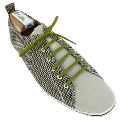 lacets plats 5mm coton, vert colibri Les Lacets Français 2