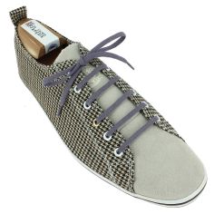 lacets plats 5mm coton, aubergine Les Lacets Français 2