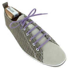lacets plats 5mm coton, lavande Les Lacets Français 2