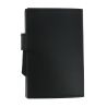 Porte carte Cascade, Aluminium et cuir noir alu noir, Ogon Design. Ogon Designs