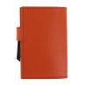 Porte carte Cascade, Aluminium et cuir Orange, Ogon Design. Ogon Designs
