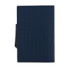 Porte carte Cascade Slim, Aluminium et cuir vegan, Traforato Bleu, Ogon Design. Ogon Designs