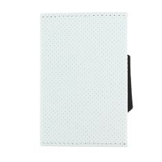 Porte carte Cascade Slim, Aluminium et cuir vegan, Traforato blanc, Ogon Design. Ogon Designs