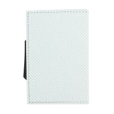Porte carte Cascade Slim, Aluminium et cuir vegan, Traforato blanc, Ogon Design. Ogon Designs 2