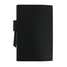 Porte carte Cascade, Aluminium et cuir vegan Traforato noir, Ogon Design. Ogon Designs 2